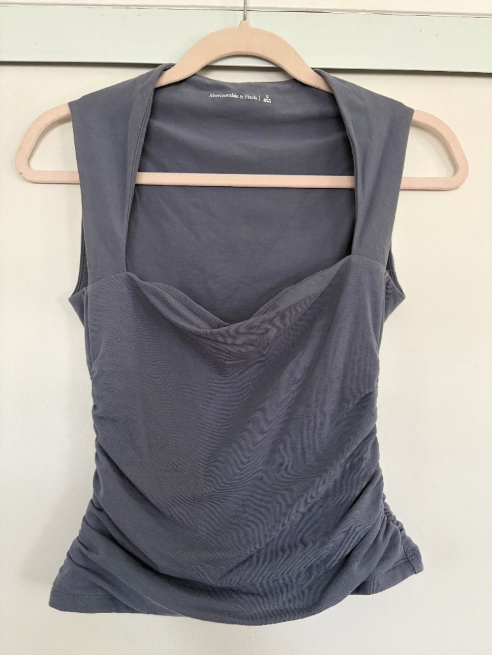 Lot of two Abercrombie & Fitch Ava tops in GORGEOUS slate blue and sage green